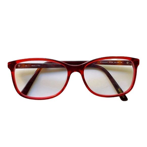 GIVENCHY Luxury Glasses Givenchy Prescription Frames Red EUC - Picture 10 of 11